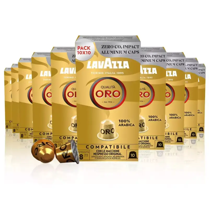 100 Cápsulas de café Lavazza Qualità Oro 100 Cápsulas de café Lavazza Qualità Oro