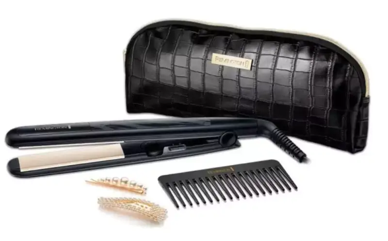Set plancha de pelo Remington + estuche y accesorios Set plancha de pelo Remington + estuche y accesorios