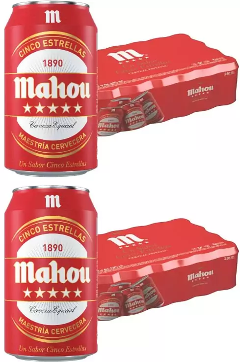 56 Latas 33cl Mahou 5 Estrellas 56 Latas 33cl Mahou 5 Estrellas