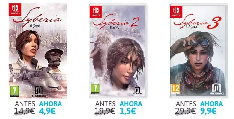 Trilogía Syberia 1, 2 y 3 Nintendo Switch Trilogía Syberia 1, 2 y 3 Nintendo Switch