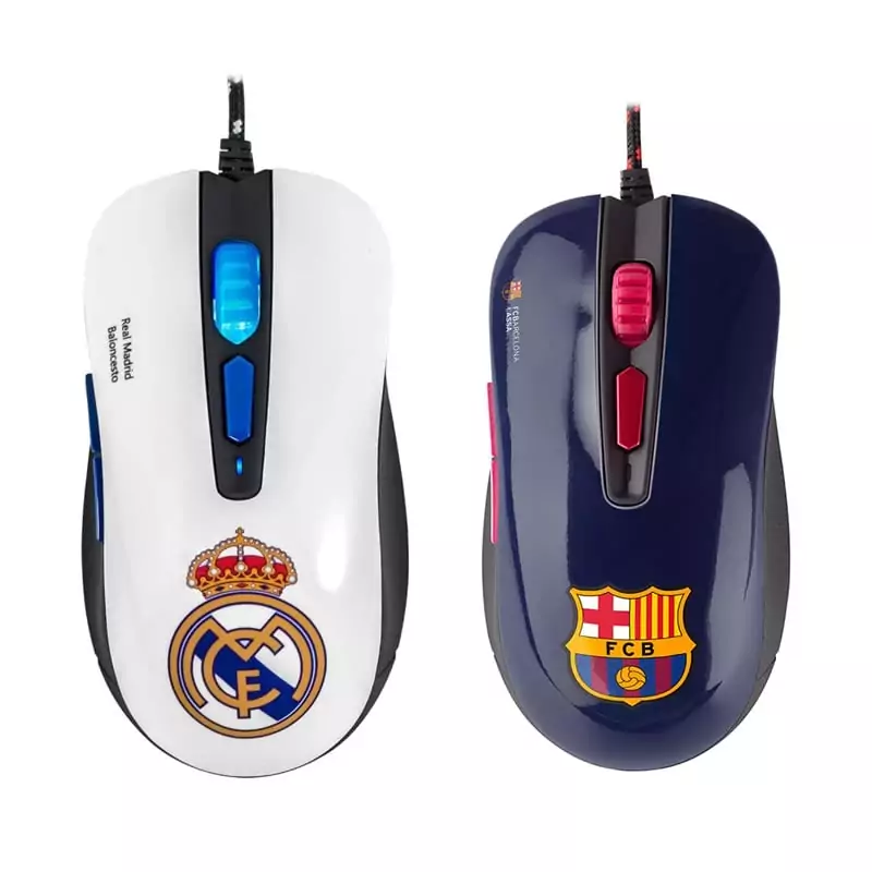 Ratones Mars Gaming del Real Madrid y FC Barcelona Ratones Mars Gaming del Real Madrid y FC Barcelona