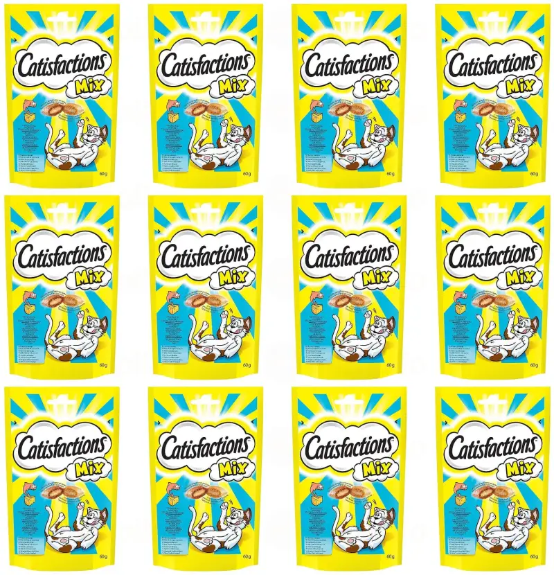 Pack 12x60gr Premios para Gatos Catisfactions Pack 12x60gr Premios para Gatos Catisfactions