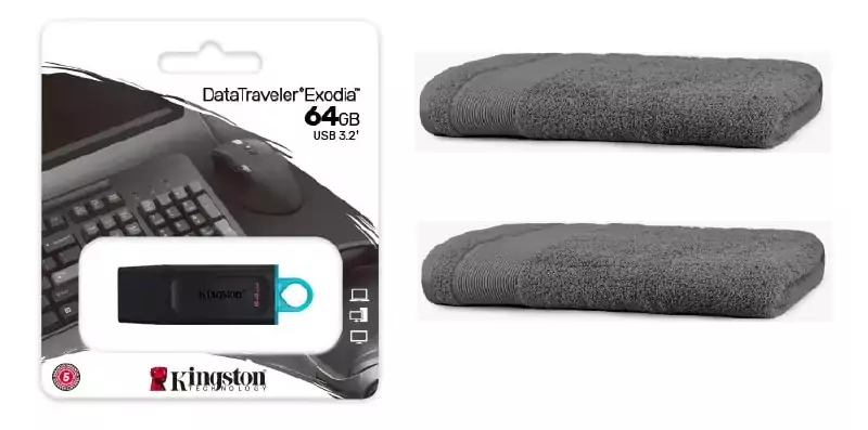 Pendrive Kingston DataTraveler Exodia 64GB USB3.2 y Pack de Toallas de Bidet Pendrive Kingston DataTraveler Exodia 64GB USB3.2 y Pack de Toallas de Bidet