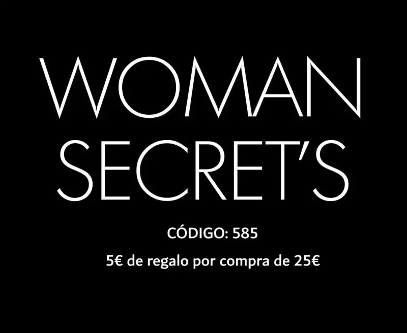Cupón 5€ por compra mínima de 25€ en Women Secret Cupón 5€ por compra mínima de 25€ en Women Secret