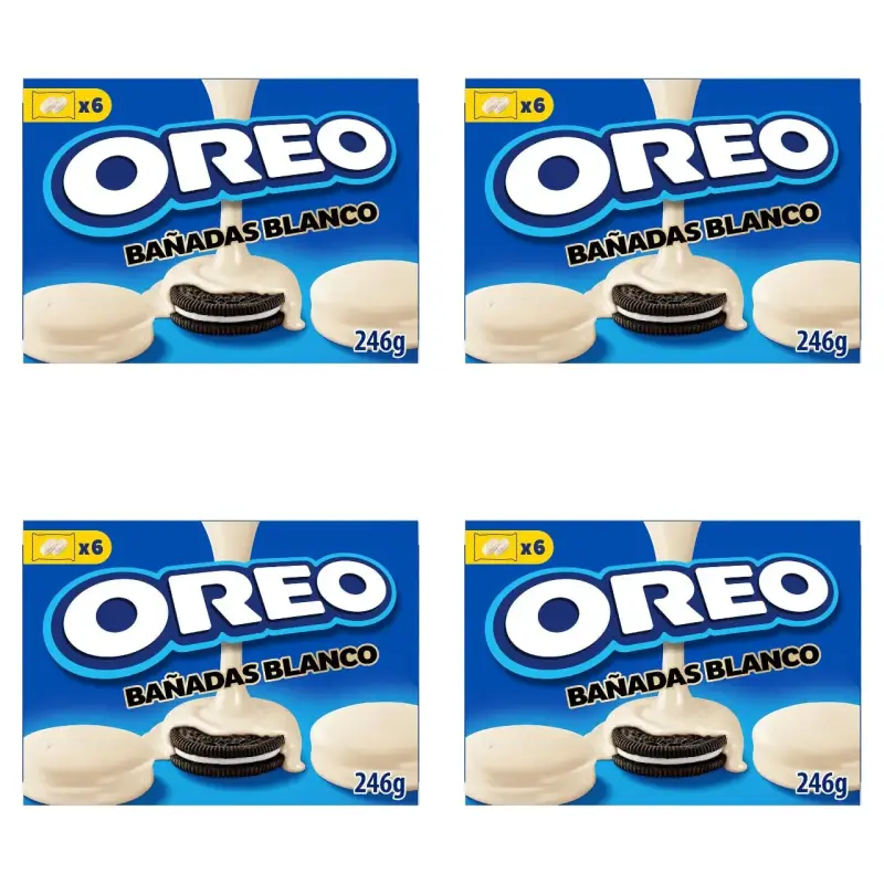 4x246gr Galletas Oreo Bañadas chocolate blanco 4x246gr Galletas Oreo Bañadas chocolate blanco