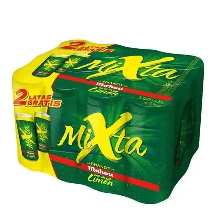 Pack x36 cerveza Mahou Mixta Shandy con limón Pack x36 cerveza Mahou Mixta Shandy con limón