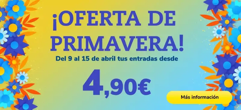 Oferta de primavera Cinesa desde 4,9€ tu entrada de cine (del 9 al 15 de abril) Oferta de primavera Cinesa desde 4,9€ tu entrada de cine (del 9 al 15 de abril)