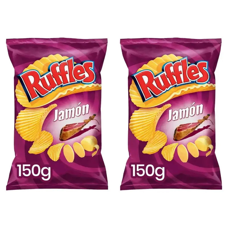 2x 150gr Ruffles Jamón 2x 150gr Ruffles Jamón