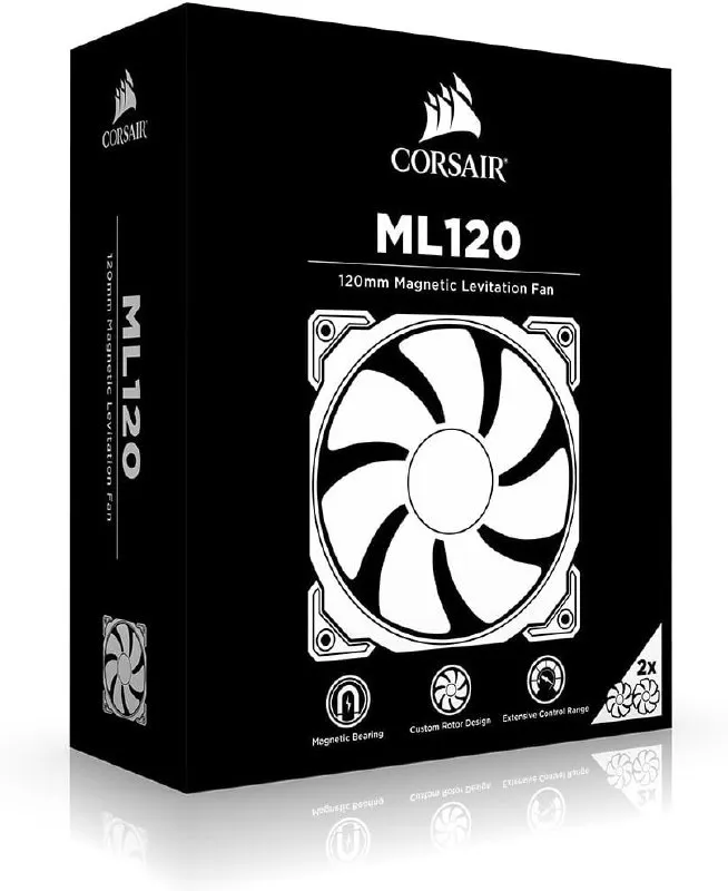 2 ventiladores Corsair ML 120mm 2 ventiladores Corsair ML 120mm