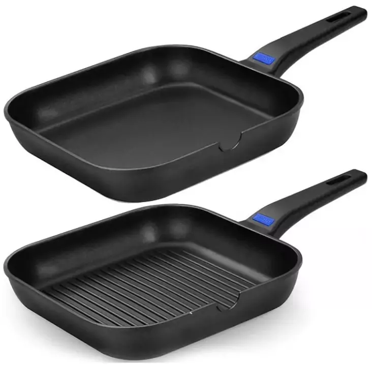2x Sartenes Grill con rayas y plano Monix Solid Plus 28cm 2x Sartenes Grill con rayas y plano Monix Solid Plus 28cm