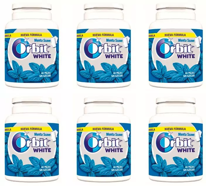 12x 46 chicles de Orbit White Menta Suave 12x 46 chicles de Orbit White Menta Suave