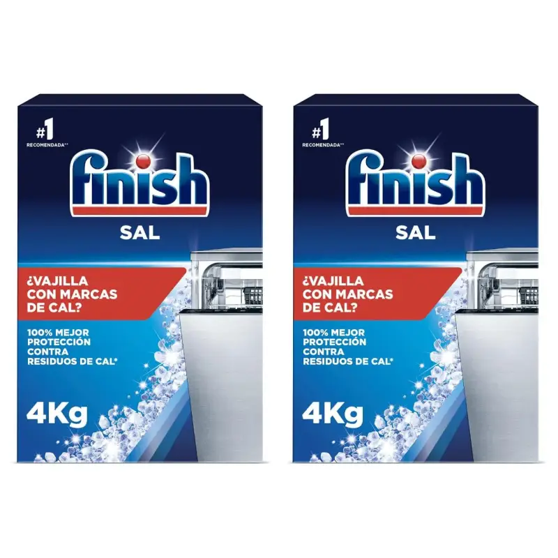 2x4kg Sal para lavavajillas Finish 2x4kg Sal para lavavajillas Finish