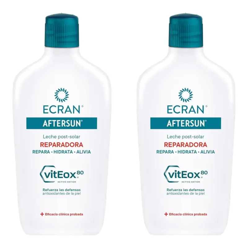 2x 400ml Leche Post-Solar Reparadora Ecran Aftersun 2x 400ml Leche Post-Solar Reparadora Ecran Aftersun