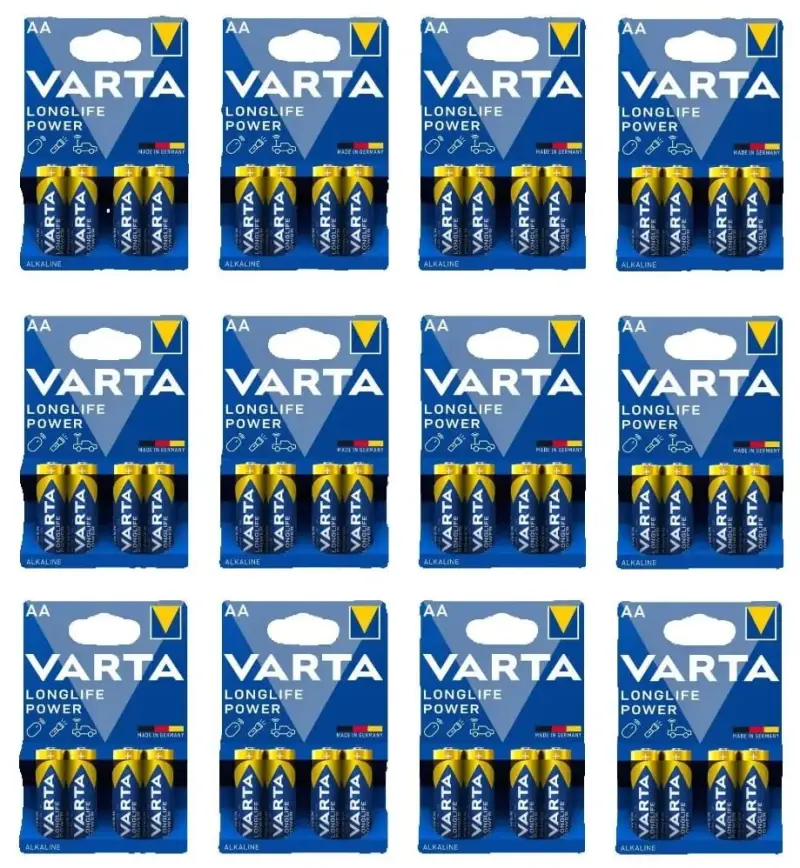 48 Pilas alcalinas Varta AA 48 Pilas alcalinas Varta AA