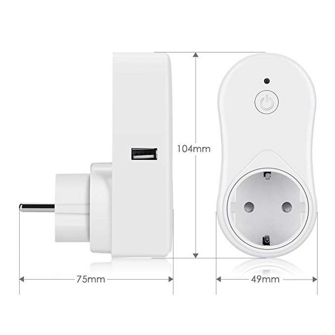Enchufe wifi inteligente 7.2€