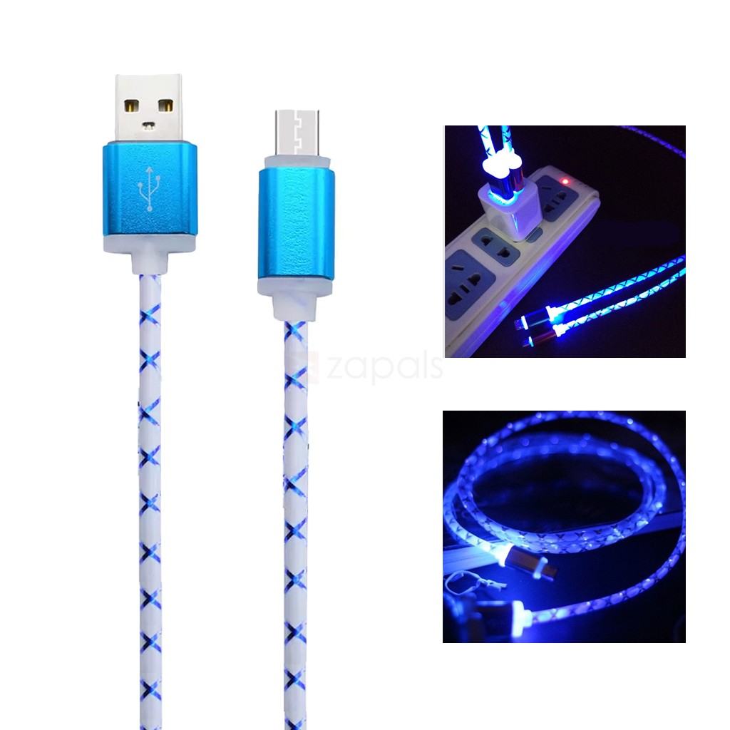 Cable carga/datos microusb con luz