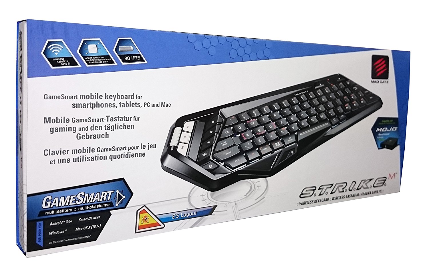 Mad Catz S.T.R.I.K.E. M - Teclado gaming inalámbrico solo 29€