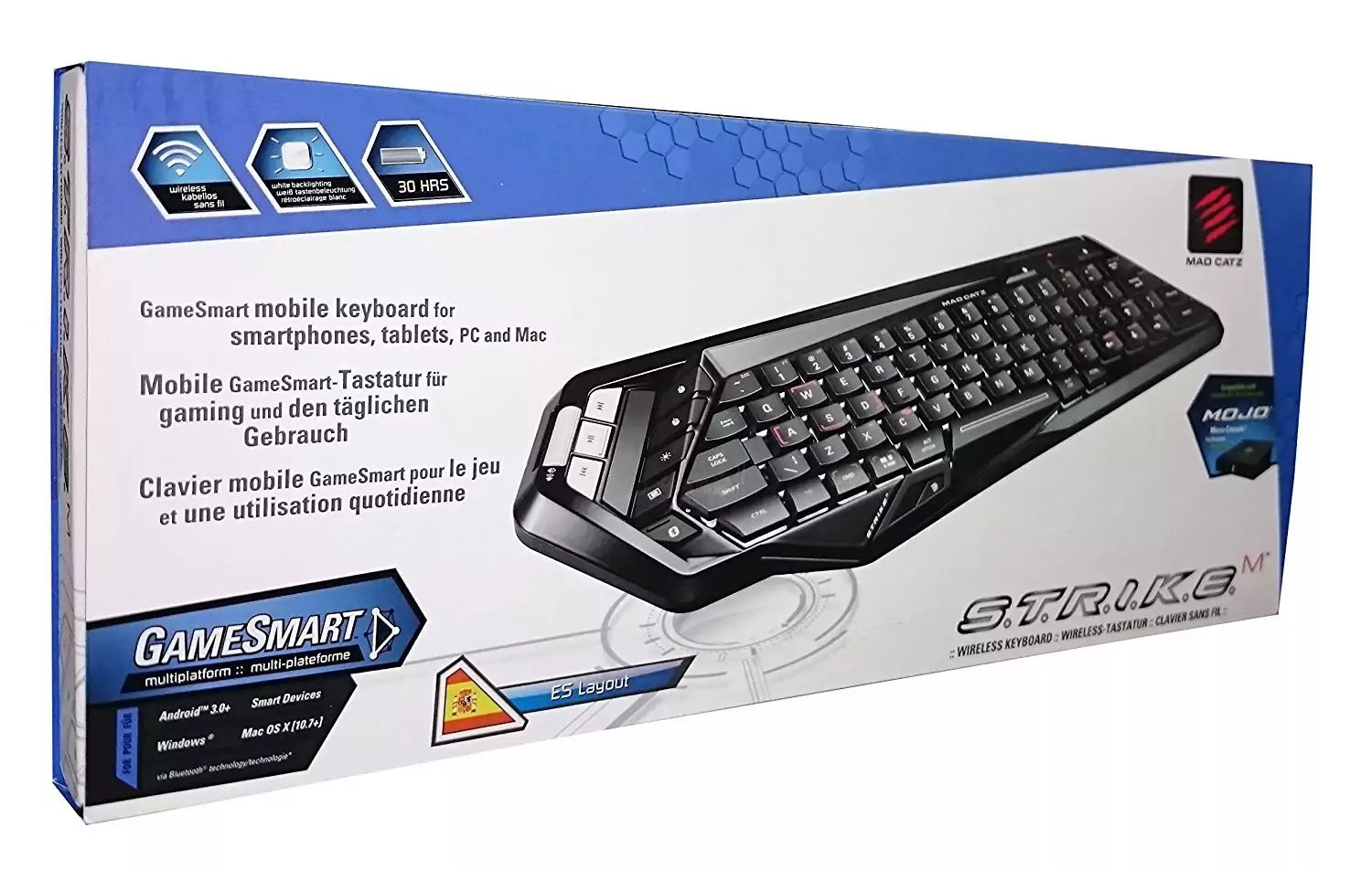 Mad Catz S.T.R.I.K.E. M - Teclado gaming inalámbrico solo 29€ Mad Catz S.T.R.I.K.E. M - Teclado gaming inalámbrico solo 29€