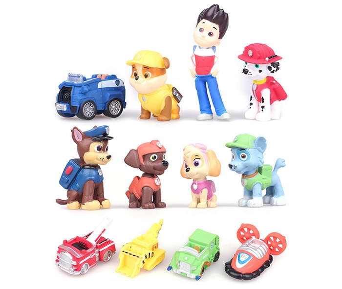 Pack de 12 Figuras De La Patrulla Canina