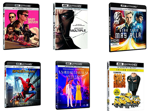 5 películas Blu-Ray 4K UltraHD