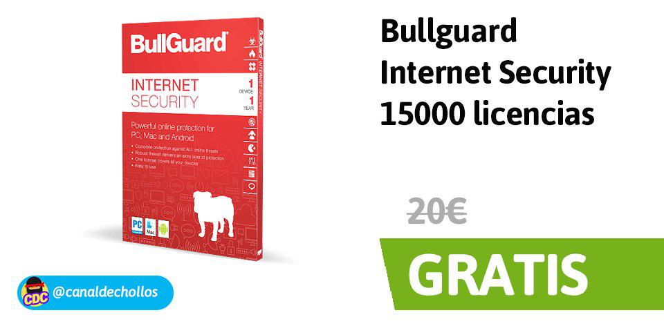 1 año Bullguard Internet Security GRATIS