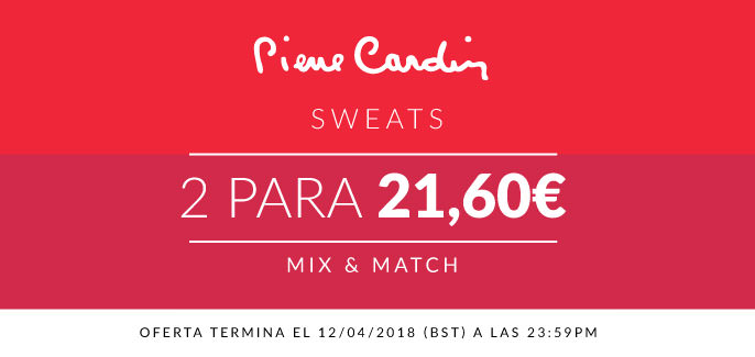 2 piezas de ropa deportiva Pierre Cardin en SportsDirect solo 21,60€