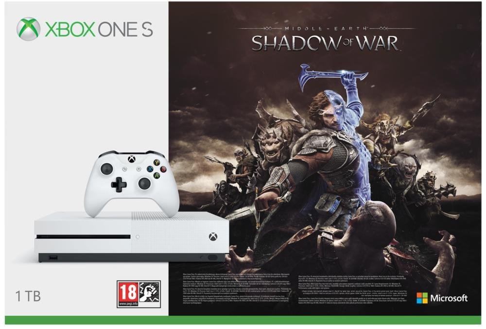 Xbox One 1TB + sombras de guerra solo 162€