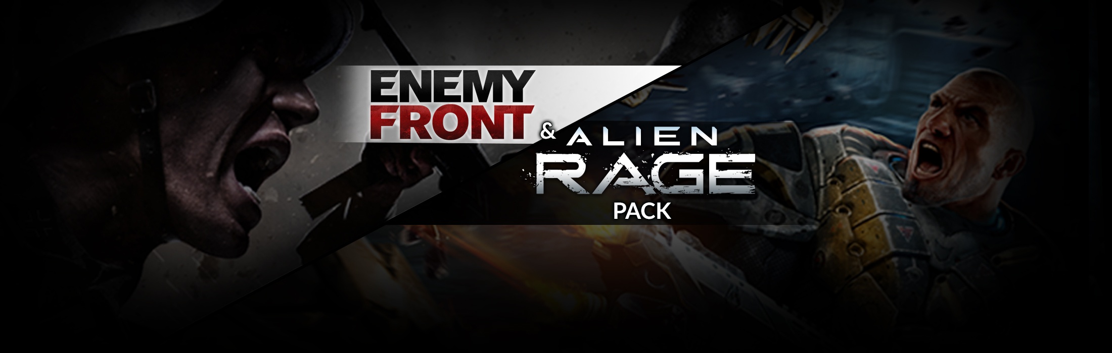 Alien Rage + Enemy Front 1€