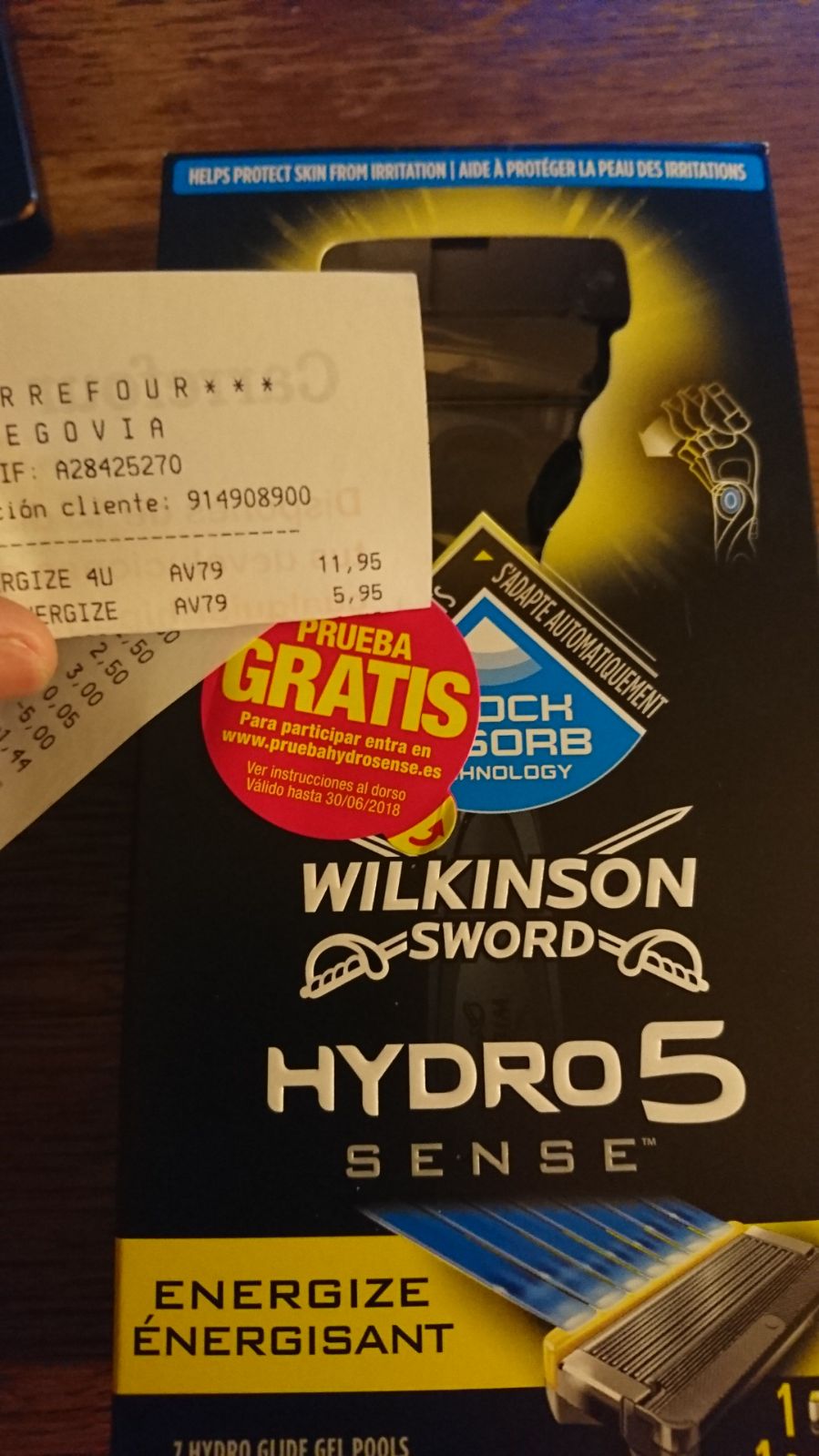 Wilkinson Hydro 5 Sense GRATIS