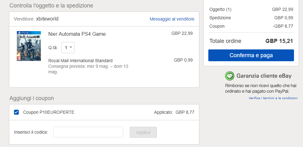 Chollazo 10 euros de descuento en videojuegos en Ebay