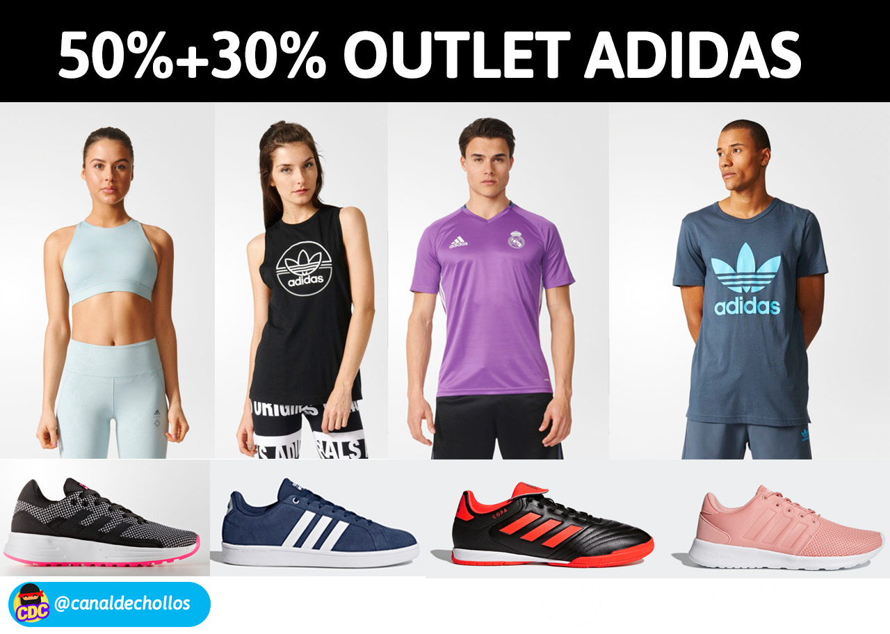 50% + 30% EXTRA + Envío Gratis en Adidas