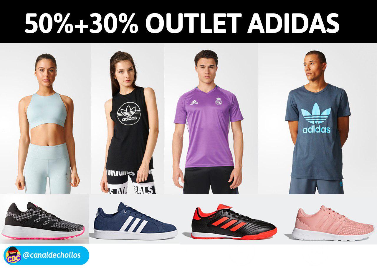 50% + 30% EXTRA en Adidas
