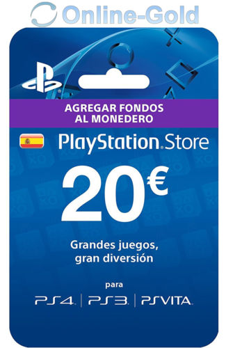 PlayStation PSN Tarjeta Prepago 20€