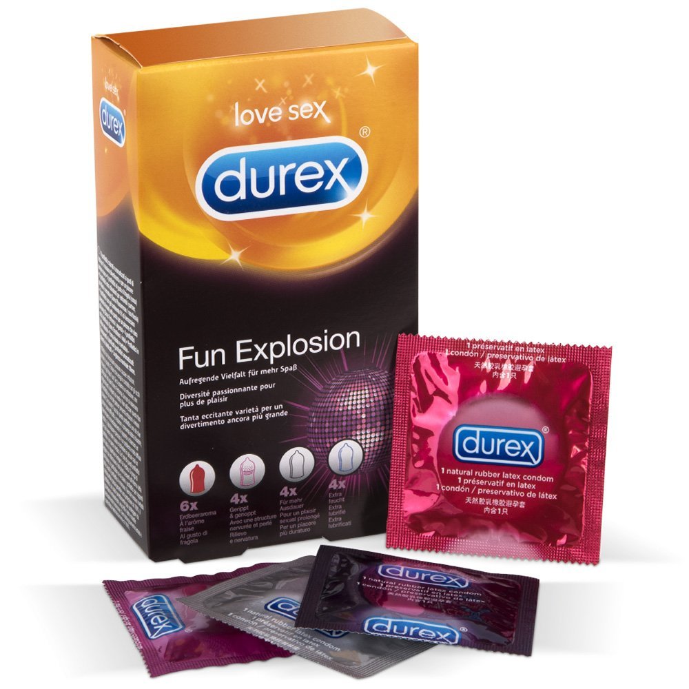 Pack de 54 preservativos Durex Fun Explosión