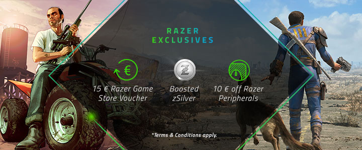 Consigue un descuento de 15€ para la Razer game store al comprar un juego