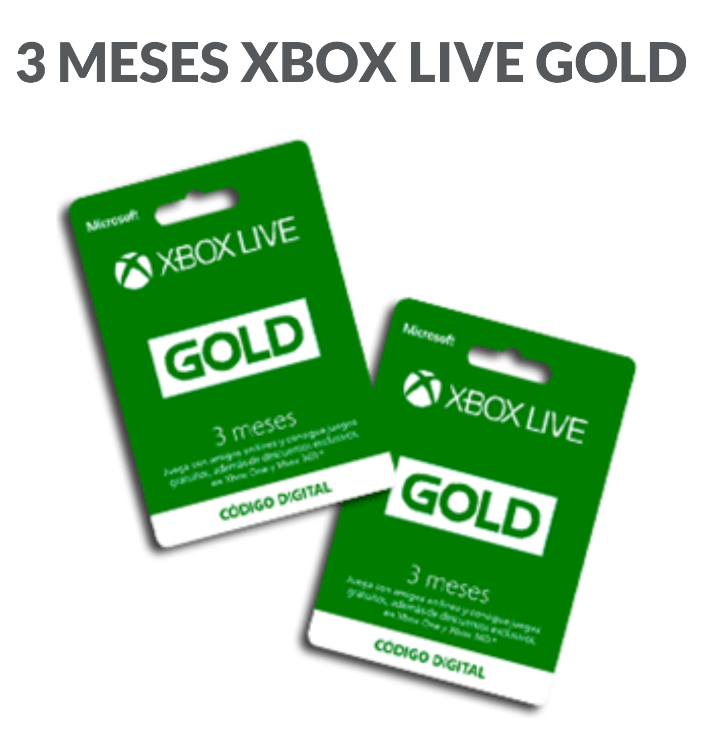 3meses de Xbox Live más 3 de regalo