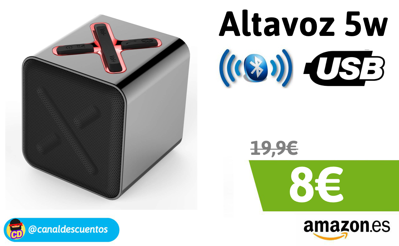 Altavoz Bluetooth  solo 8€
