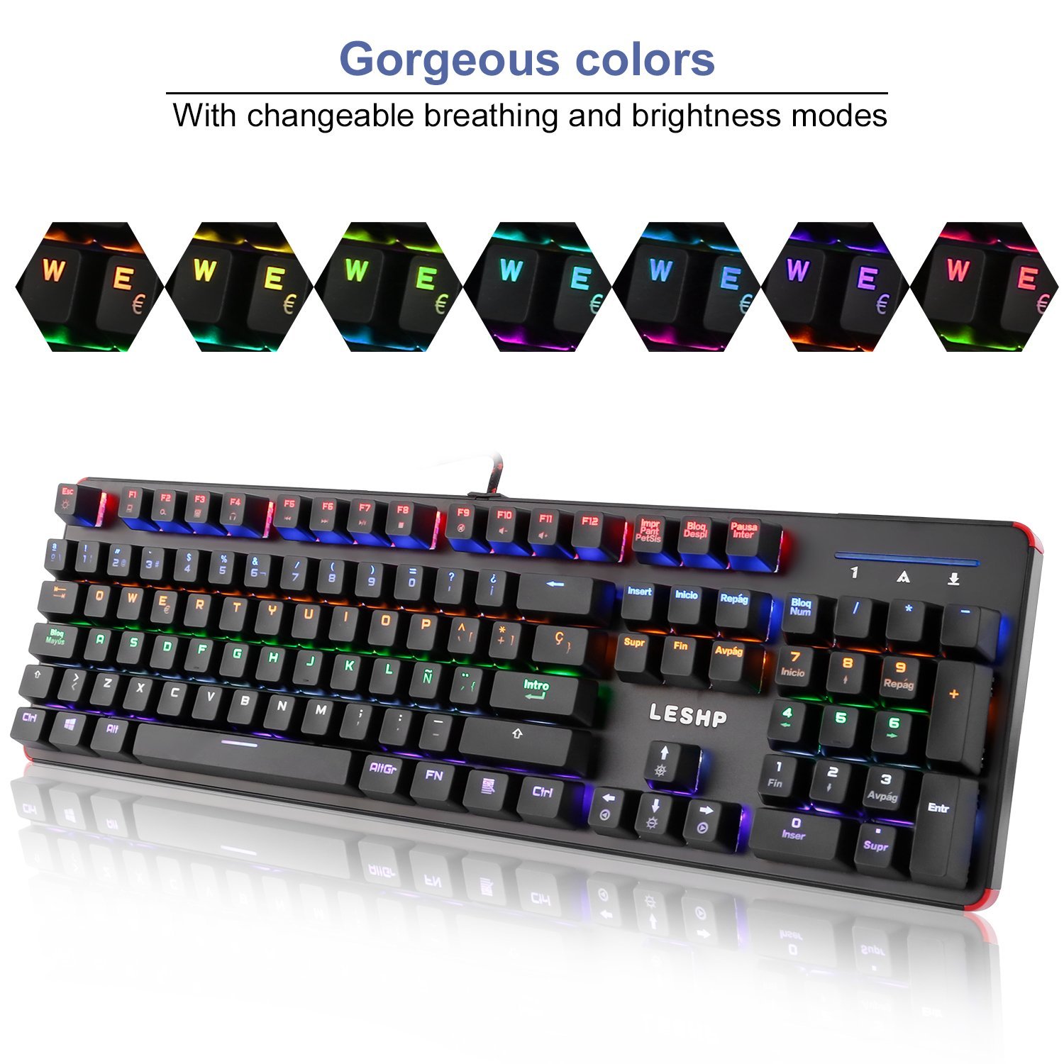 Teclado mecánico RGB con Ñ solo 19.9€