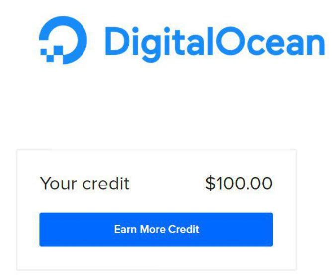 100$ Gratis en DigitalOcean