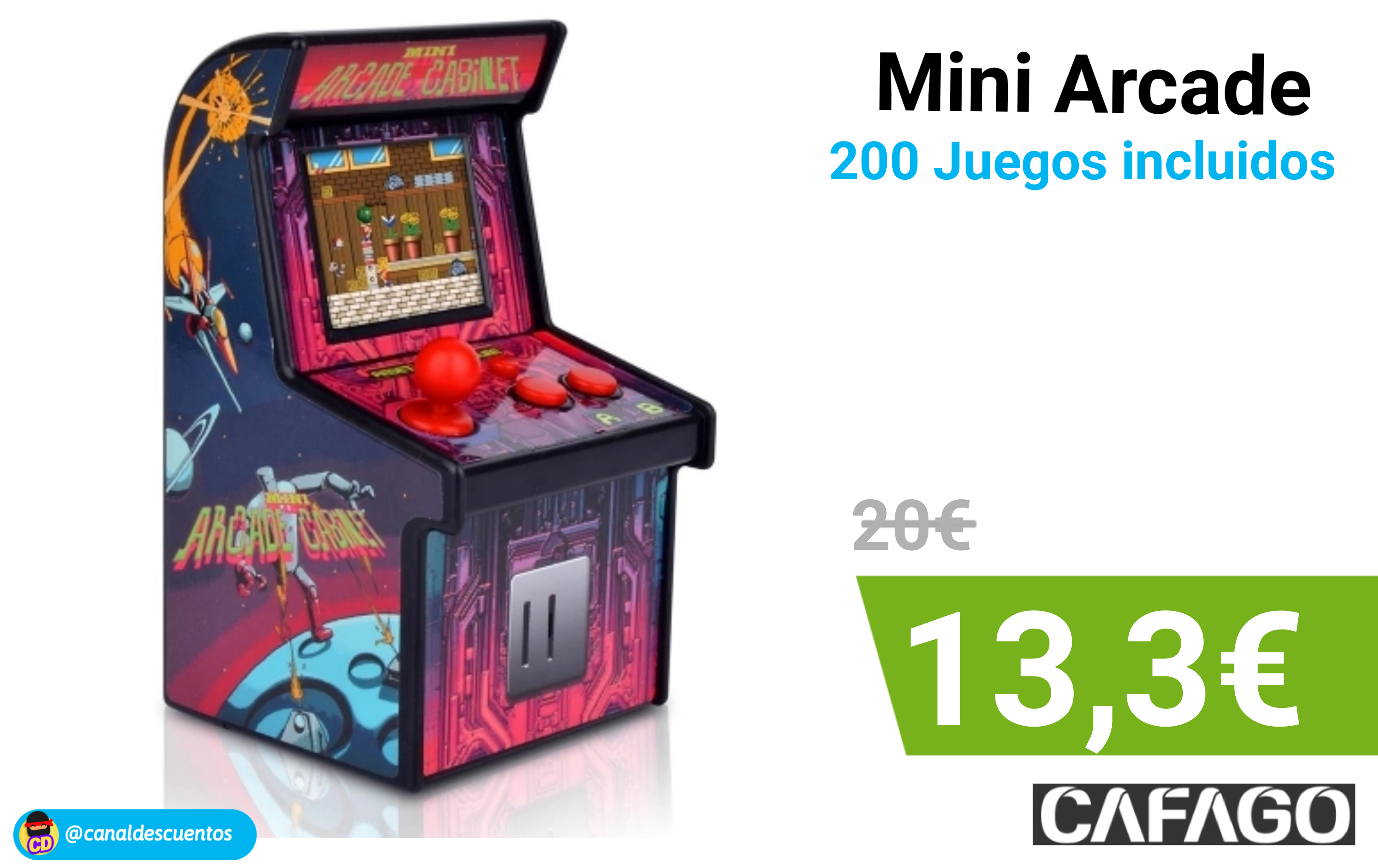 RETRO FRIKI - Mini Arcade con 200 juegos diferentes