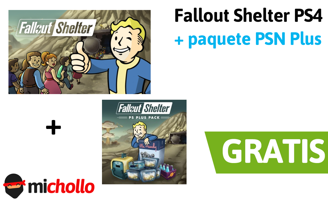 Fallout Shelter PS4 + paquete con PlayStation Plus GRATIS