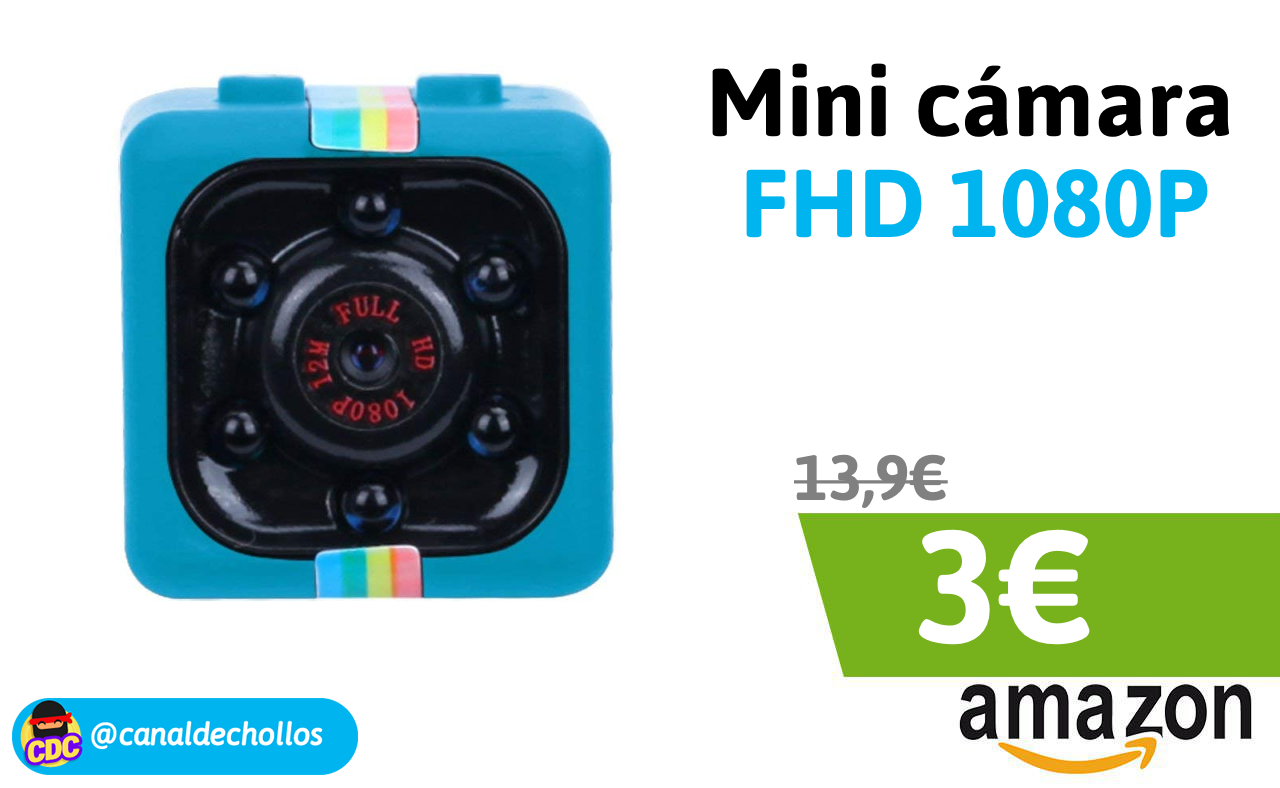 Minicámara FullHD 1080P solo 3€