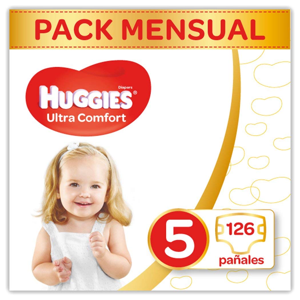Pack de 126x Pañales Huggies Ultra Comfort Talla 5