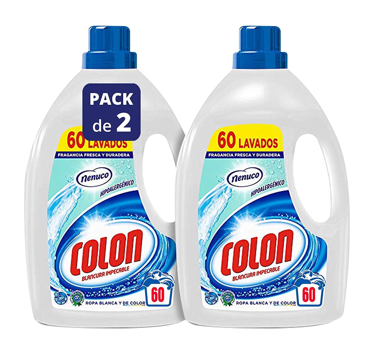 2 detergentes Colon hipoalergénicos con aroma Nenuco solo 10,3€