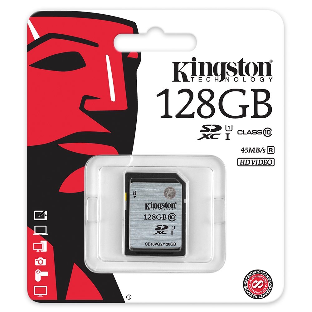 Tarjeta Kingston SD 128 gb