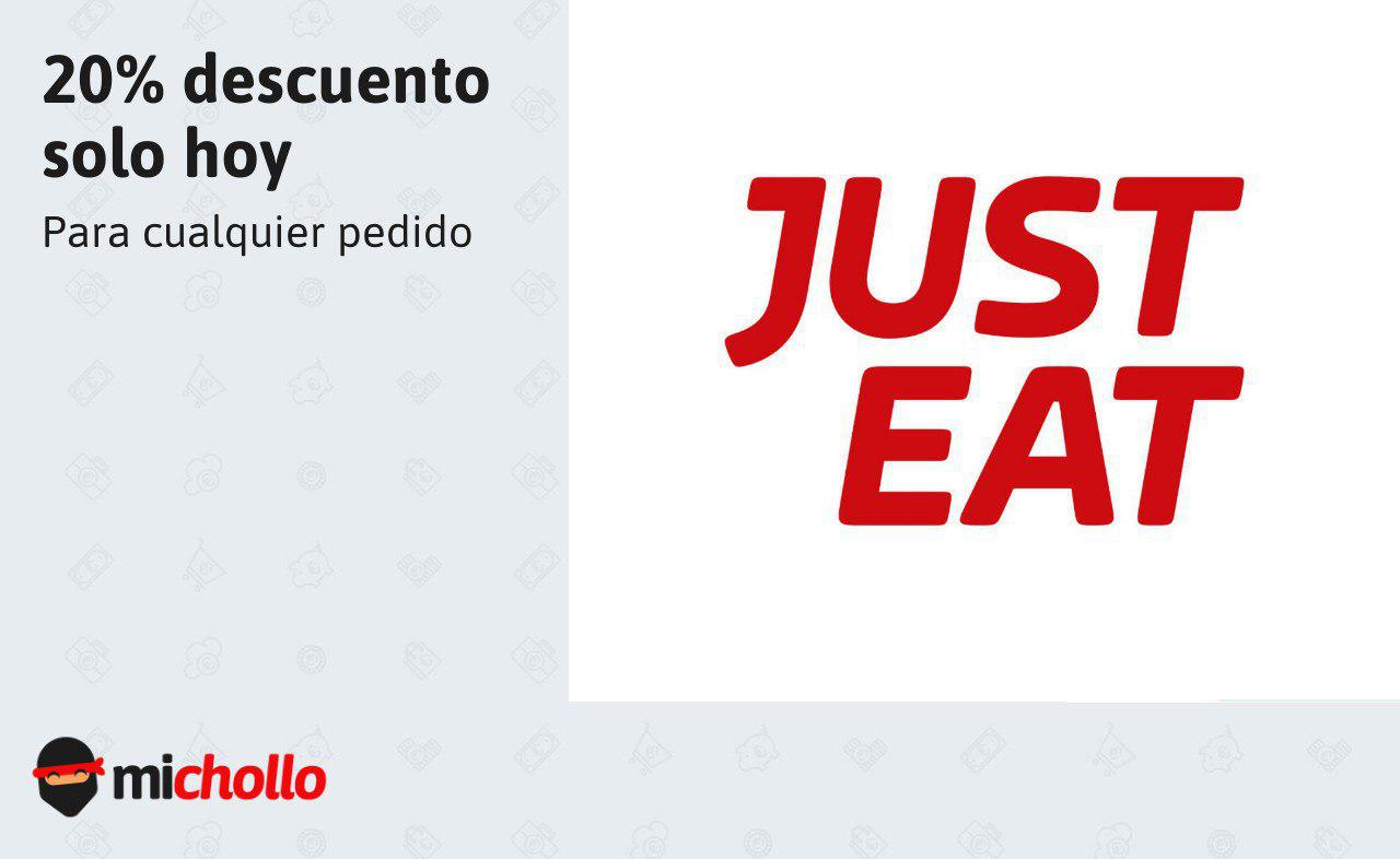 20% descuento Just Eat solo hoy