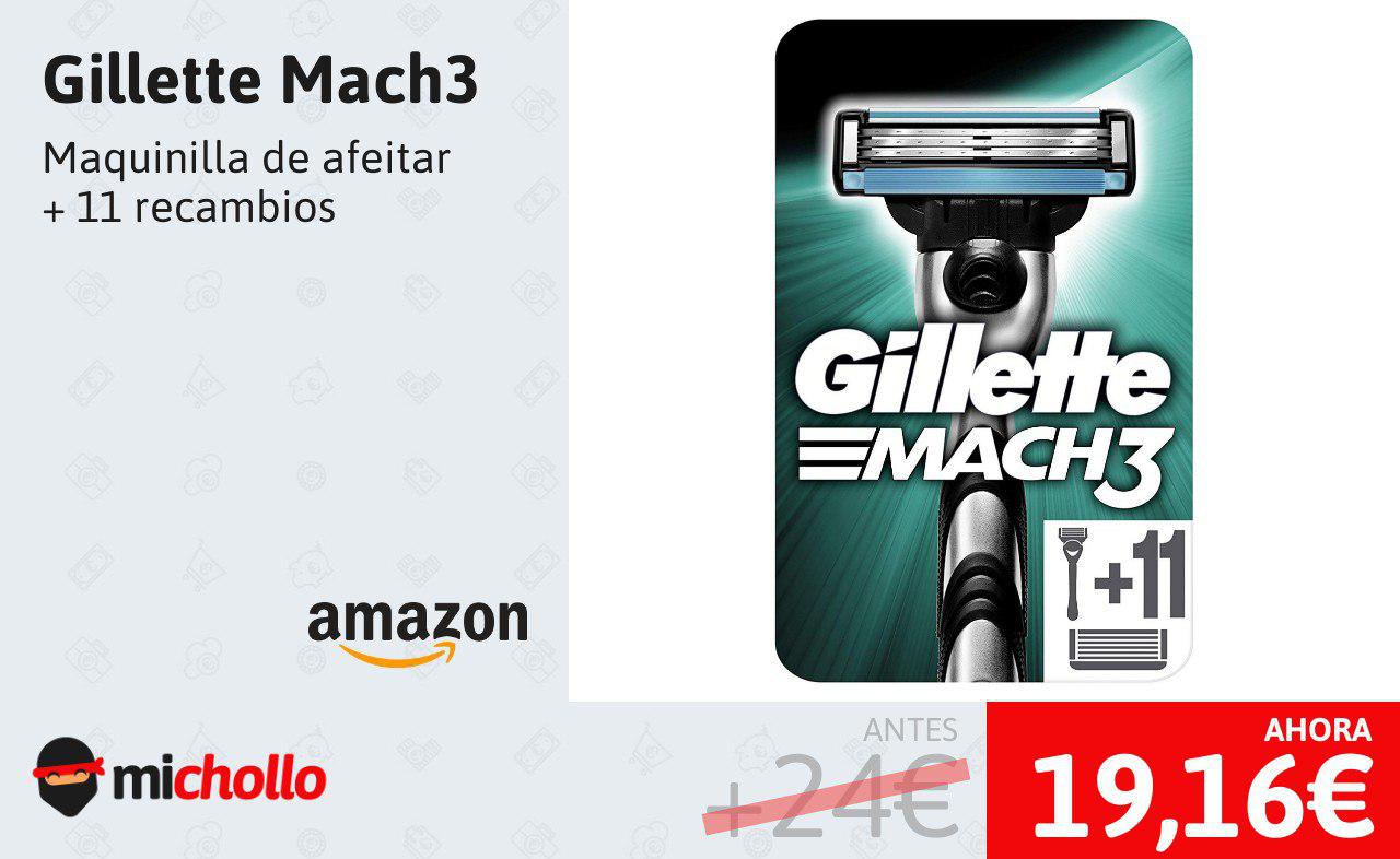 Gillette Mach 3 + 11 recambios