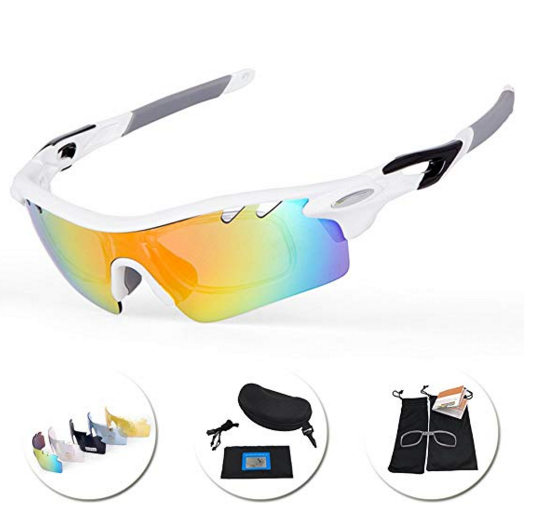 Gafas polarizadas para ciclismo, running con 2 fundas de tela