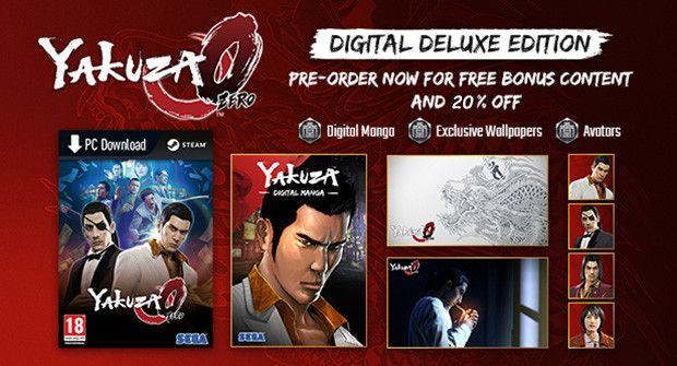Yakuza 0 Digital Deluxe Edition para Steam