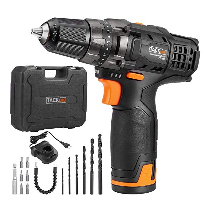 Taladro atornillador 12V inalámbrico solo 34,99€